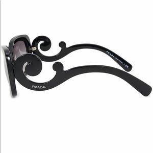 Prada baroque square sunglasses black